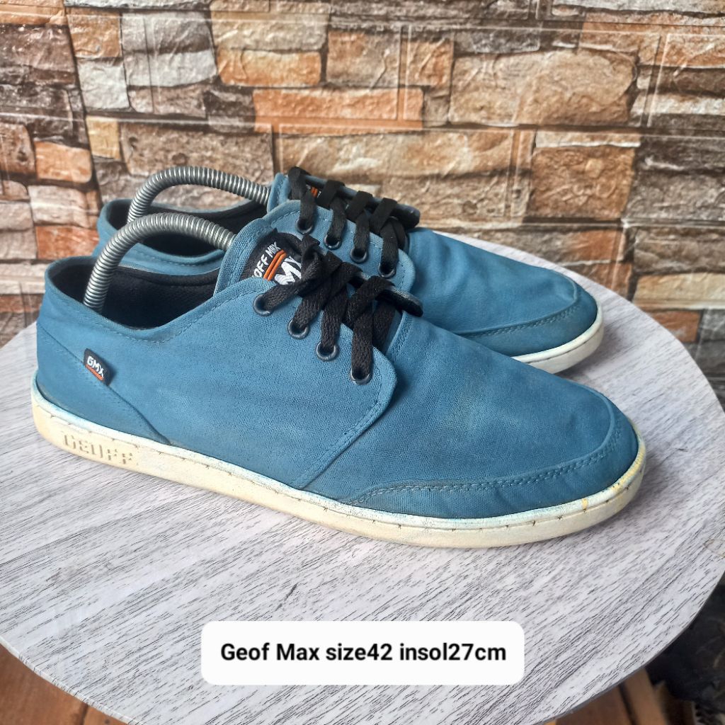Sspatu sneakers second merk Geof Max size42 insol27cm