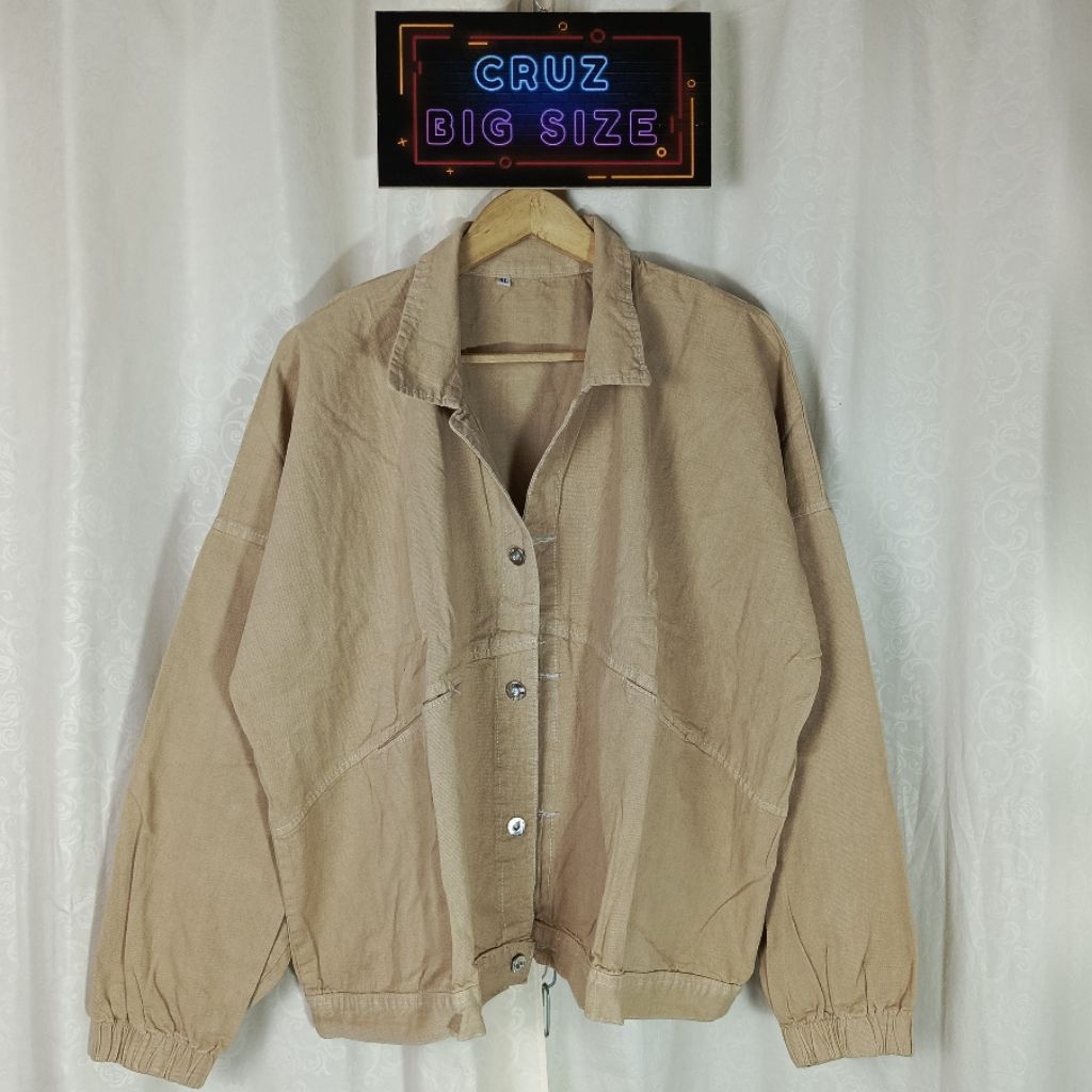 Jaket Jeans Super Jumbo LD 150 Big Size Ukuran Besar Plus Size