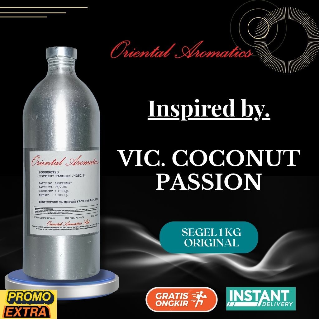 (1KG segel) BY ORIENTAL AROMA coconut passion INSPIRED by ( wakai ) 100% MURNI ORIGINAL PABRIK