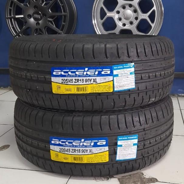 BAN MOBIL TUBLES UKURAN 205/45 R18 TIPE ACCELERA PHI 205 45 R18 MURAH GRATIS PASANG