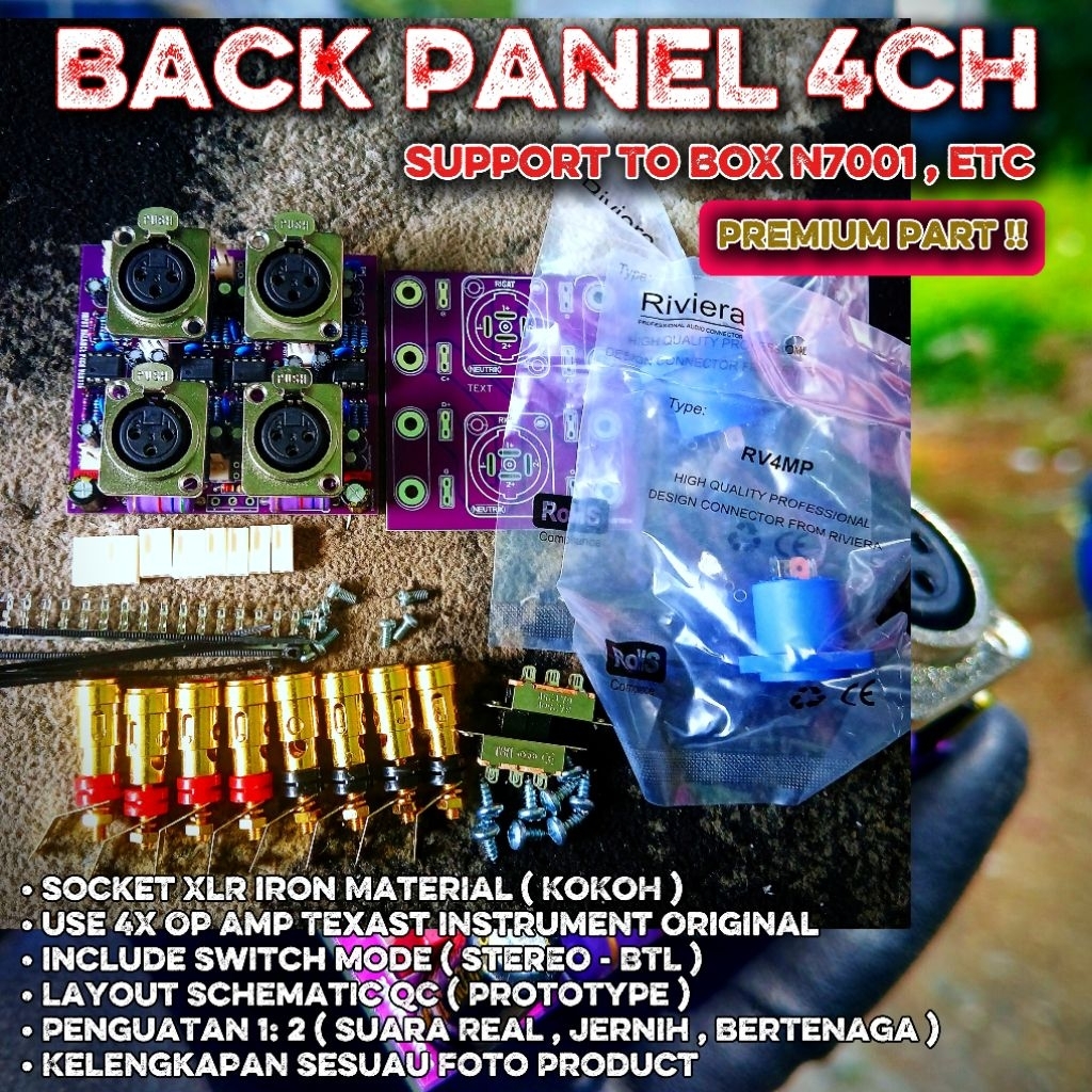 PANEL BOX N7001 , Input Balance 4 CHANNEL N7001 , N9001 DLL | INBAL PANEL | Panel Input Balance BOX 