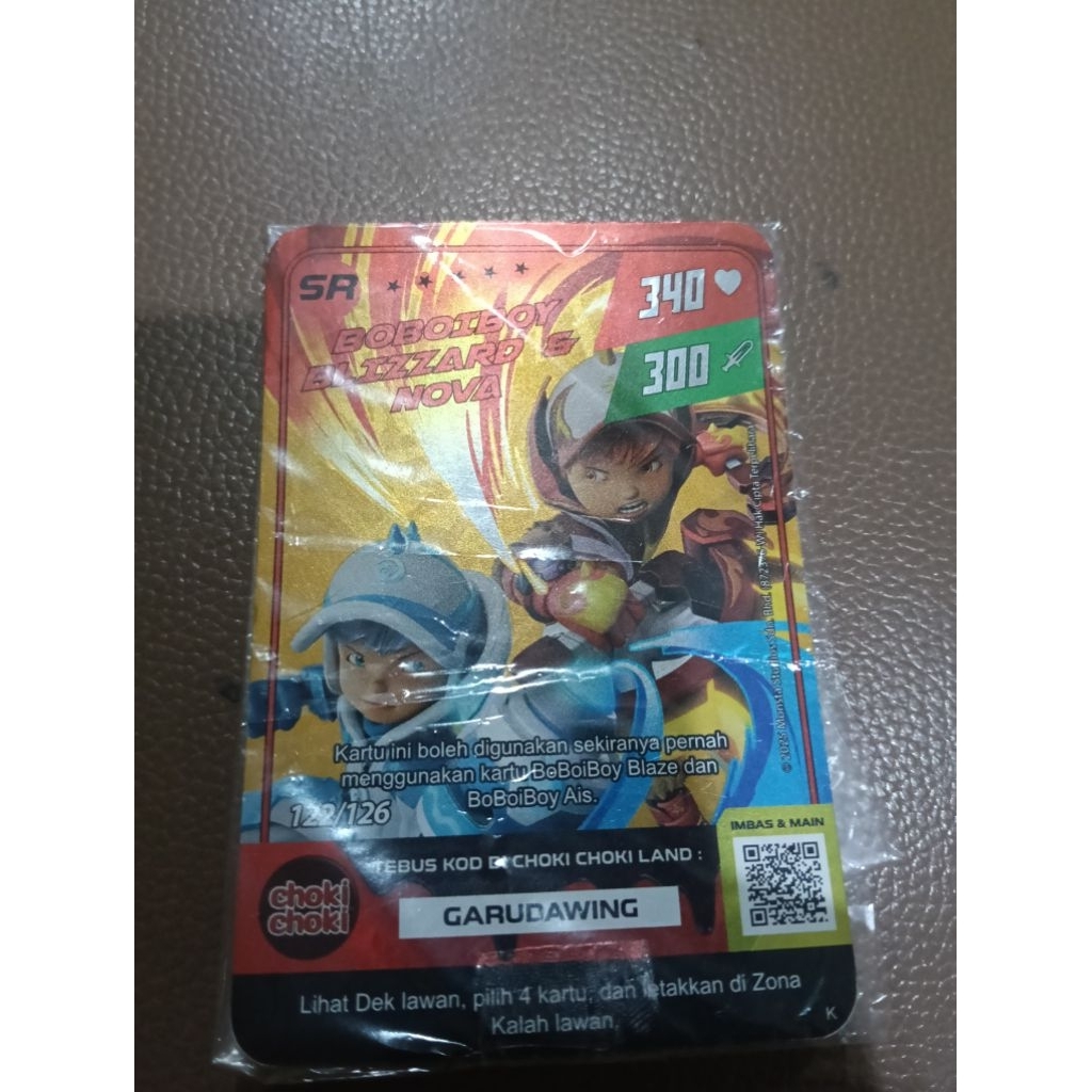 choki-choki x Monsta galaxy card Boboiboy - SR BOBOIBOY BLIZZARD & NOVA
