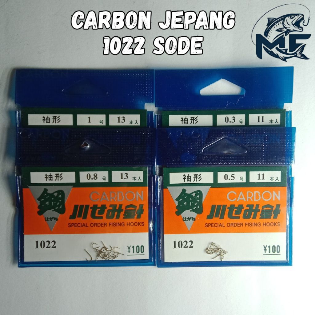 Kail Pancing Carbon Jepang Tiype 1022 Sode Tanpa Lubang