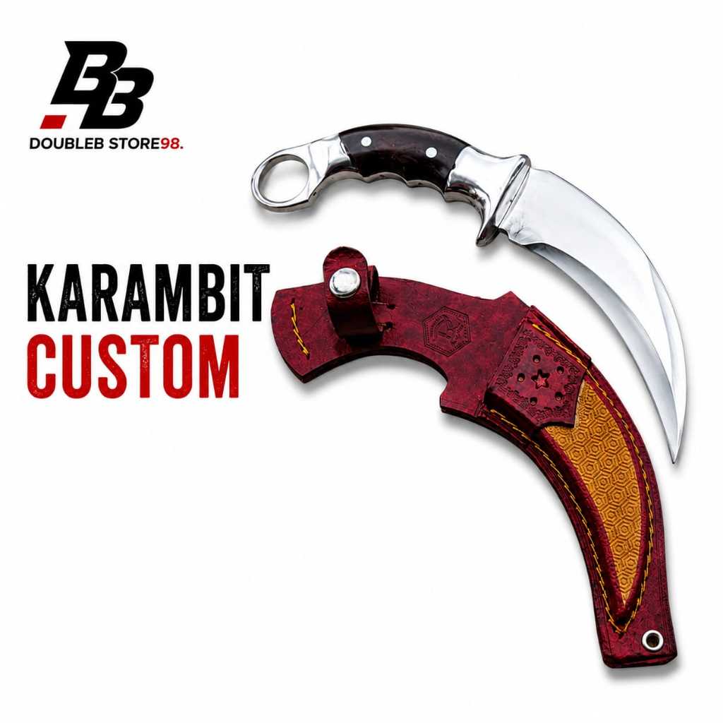 KERAMBIT CUSTOM HSS dengan Sarung Kulit