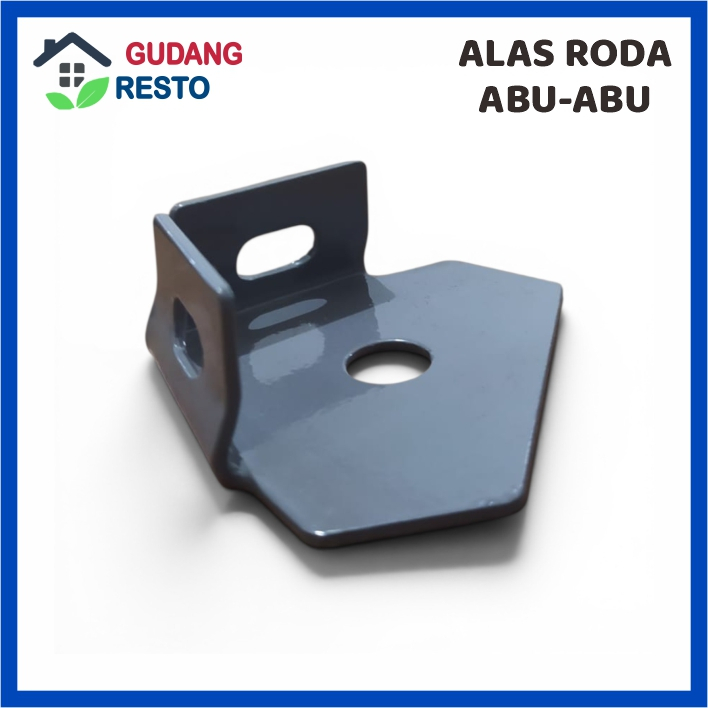 KAKI SIKU LUBANG ALAS RODA BESI DUDUKAN SINGLE BASE RAK TAPAK IMW BAUT MUR M8x15 M8 x 15
