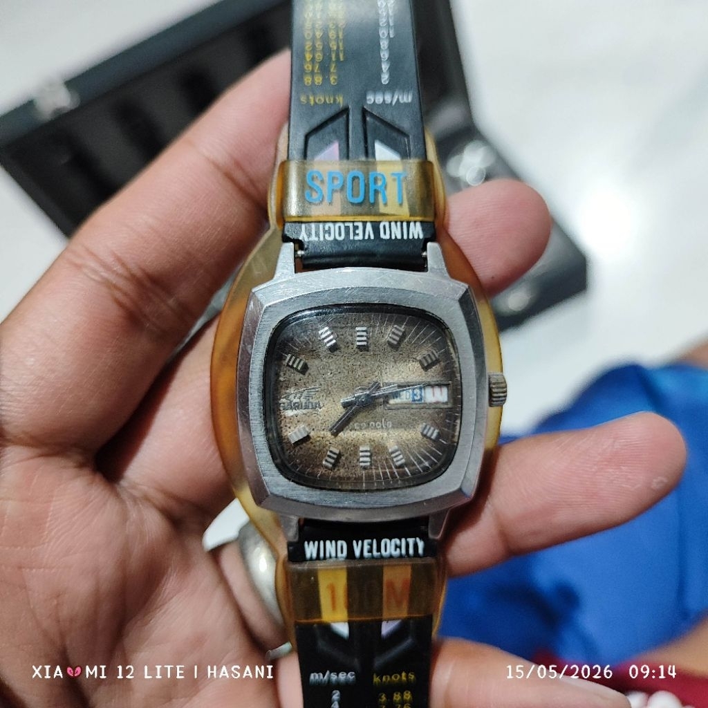 jam tangan bahan vintage Garuda manual winding