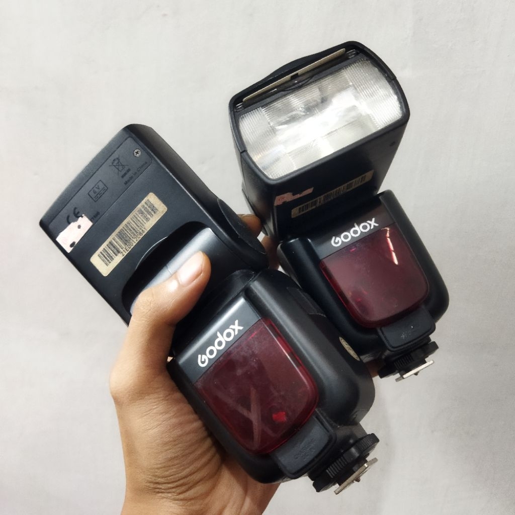(2 PCS) FLASH GODOX TT600 LIGHTING GRATIS BATERAI - lampu eksternal speedlite universal second bonus