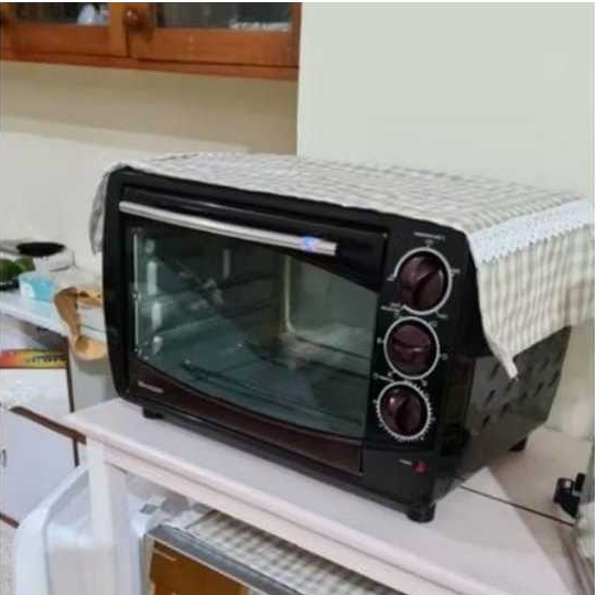 Tutup / Alas Atas Microwave | Oven Listrik | Dispenser Galon Bawah Aestetic Motif Kotak Kecil Berbag