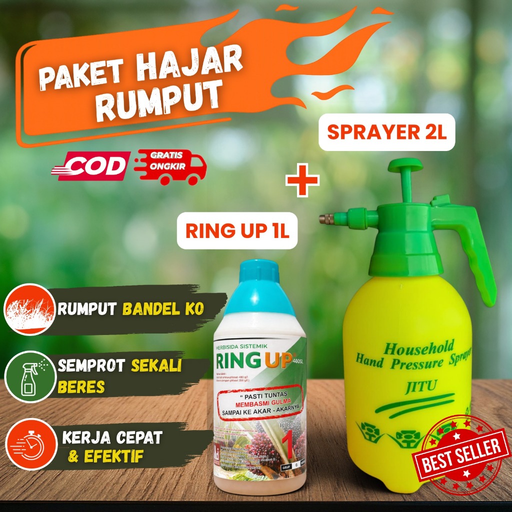 Hand SPRAYER JITU Standard, Semprotan Tangan Ukuran 2 Liter, untuk Disinfektan, kebun, taman burung.