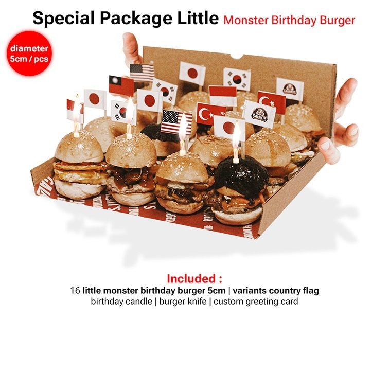 Special Little Monster  Birthday Burger (Birthday Cake Aesthetic)