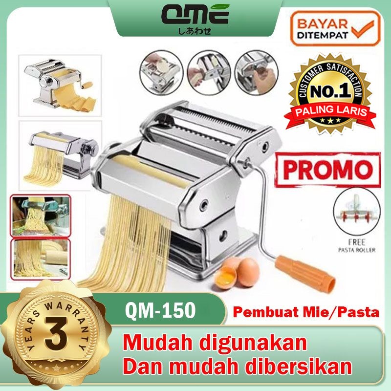 GILINGAN MIE STAINLESS Penggiling Pencetak Pasta Kue Alat Mesin Pemotong Pasta Maker Qme / YAMAKAWA