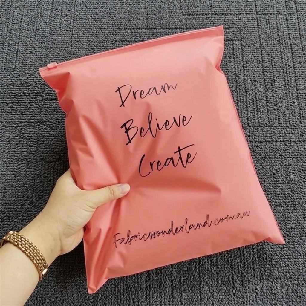 30x40cm zipper pink, zipper bag, zipper lock, bag organizer, travel pouch, ziplock custom, kemasan b