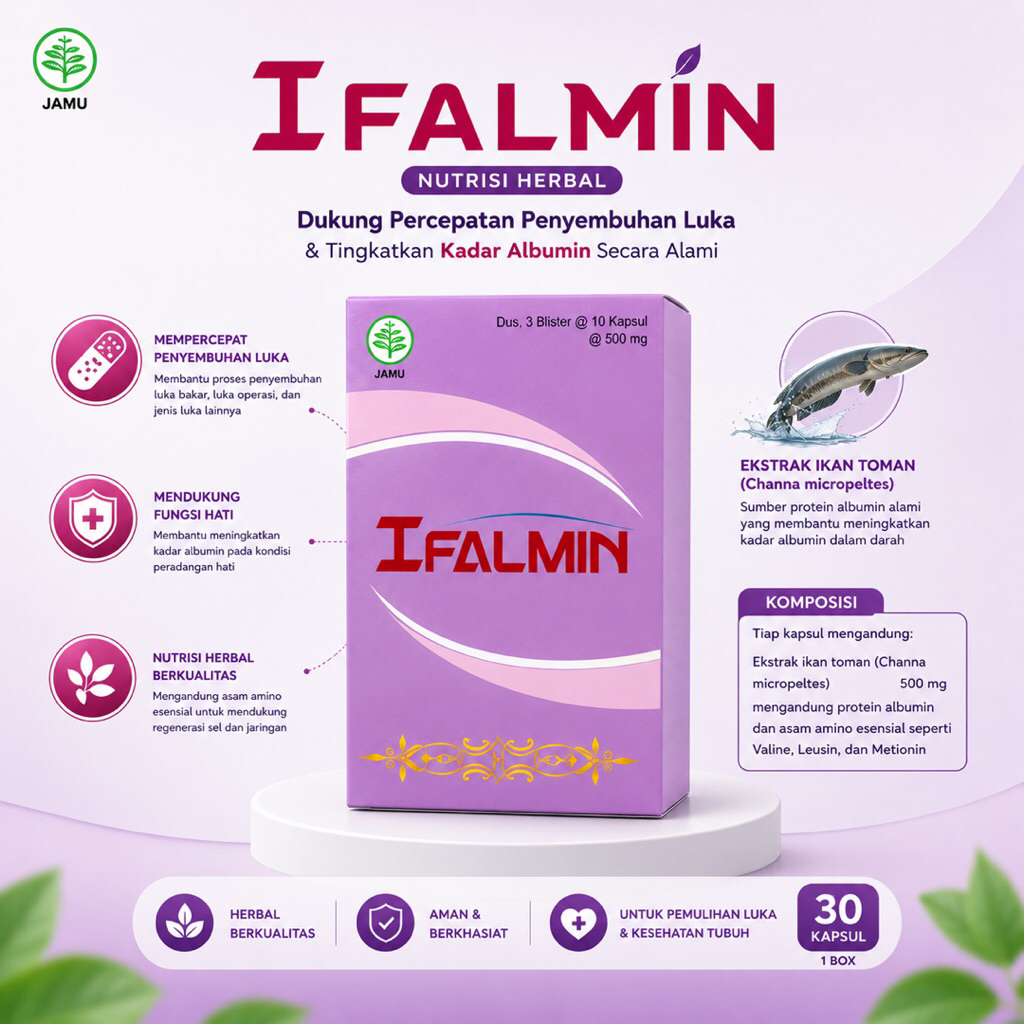 IFALMIN - Menyembuhkan Luka Pasca Operasi, Penambah Daya Tahan Tubuh