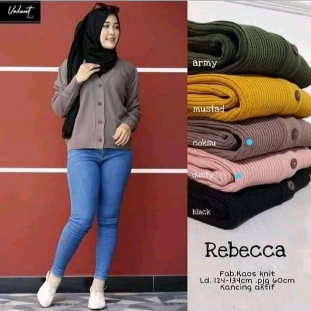 Kardigan kancing rajut BELLE/ Outer Rajut kancing viral