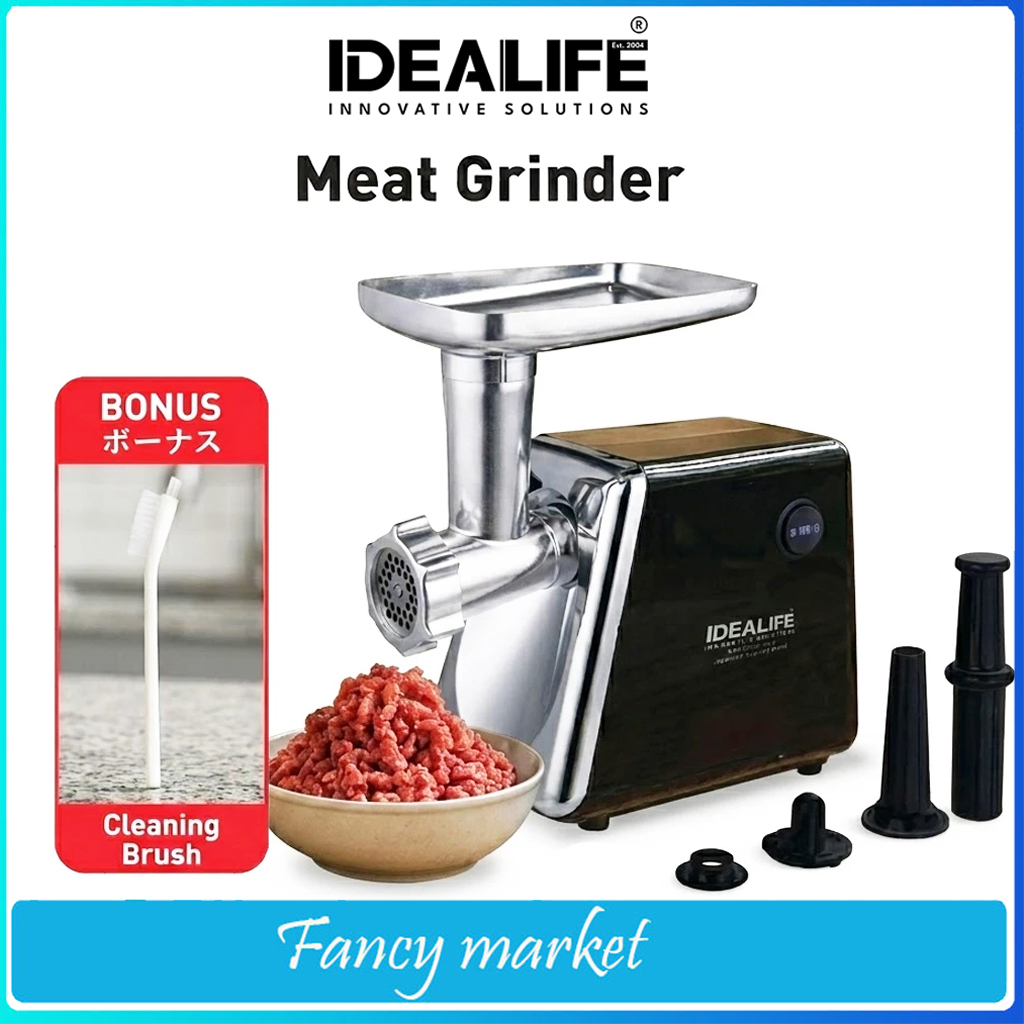 Penggiling Daging Idealife  Meat Grinder Listrik | Gilingan Mesin Pembuat Bakso Sosis Serbaguna