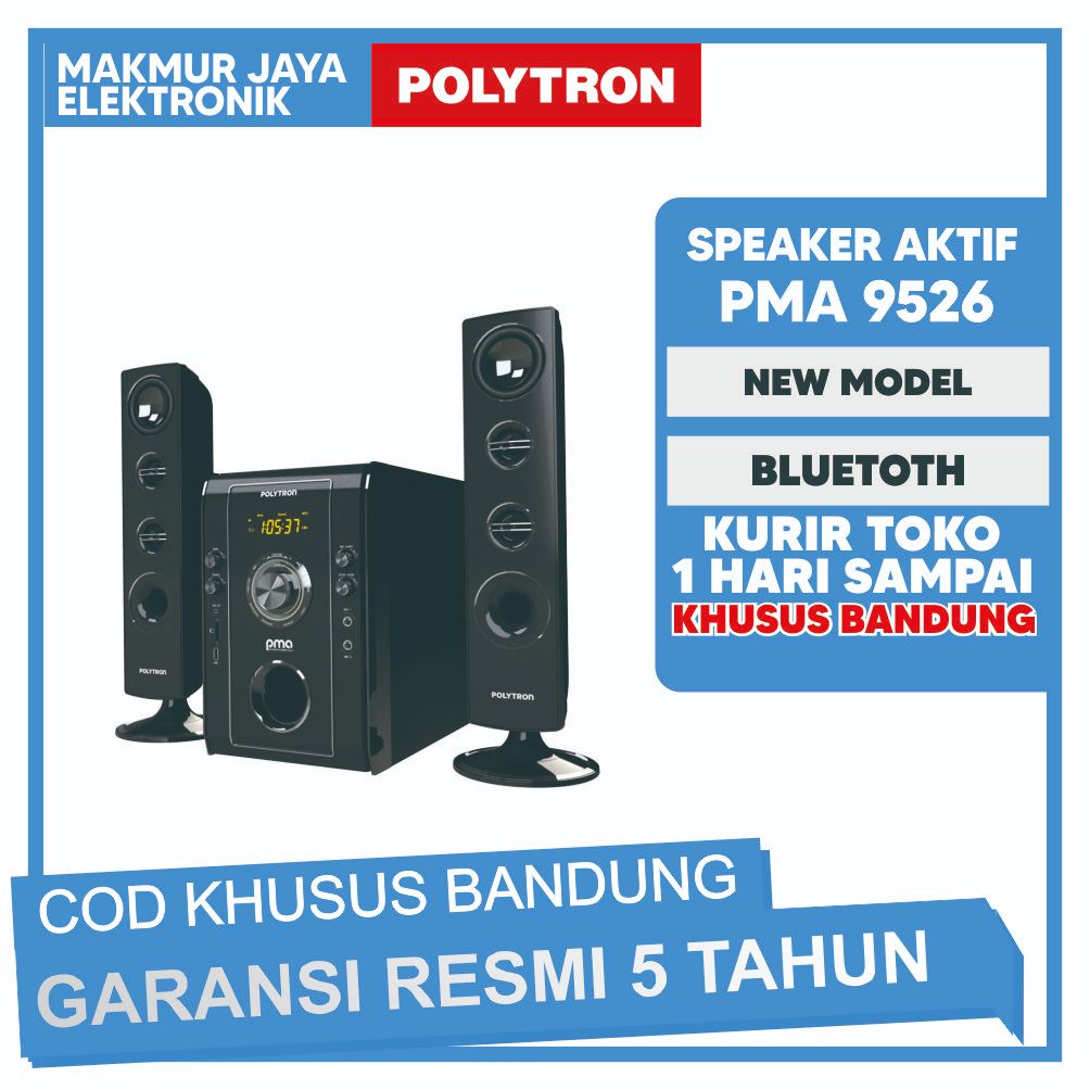 Speaker aktif bluetooth polytron tipe pma 9526