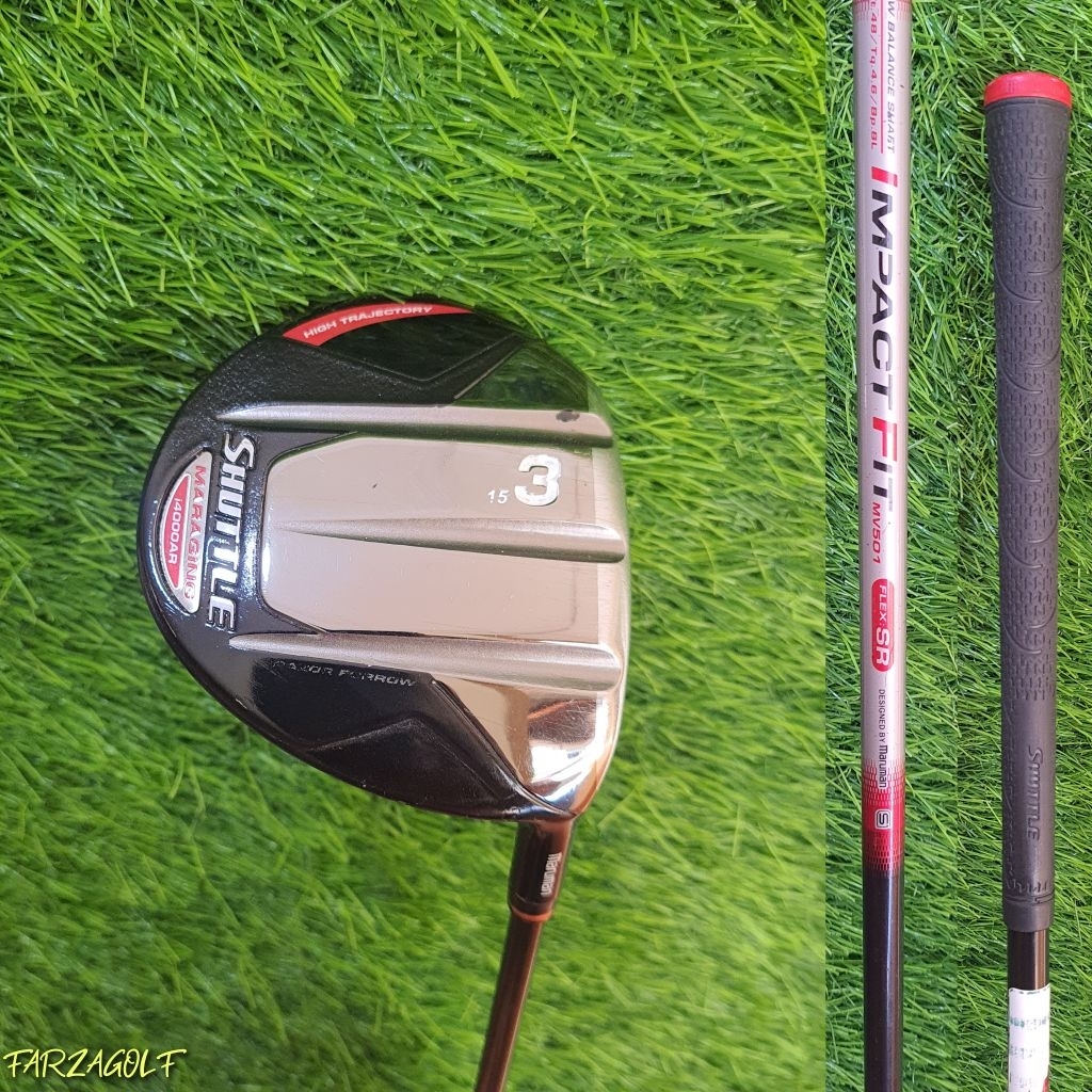 Stick Golf Fairway wood 3/15°Maruman Shuttle Maraging i4000AR,Shaft Flex SR 48g
