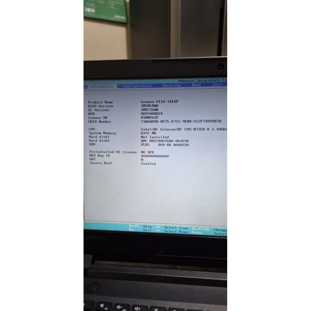 Preloved - Laptop Lenovo V110 Celeron