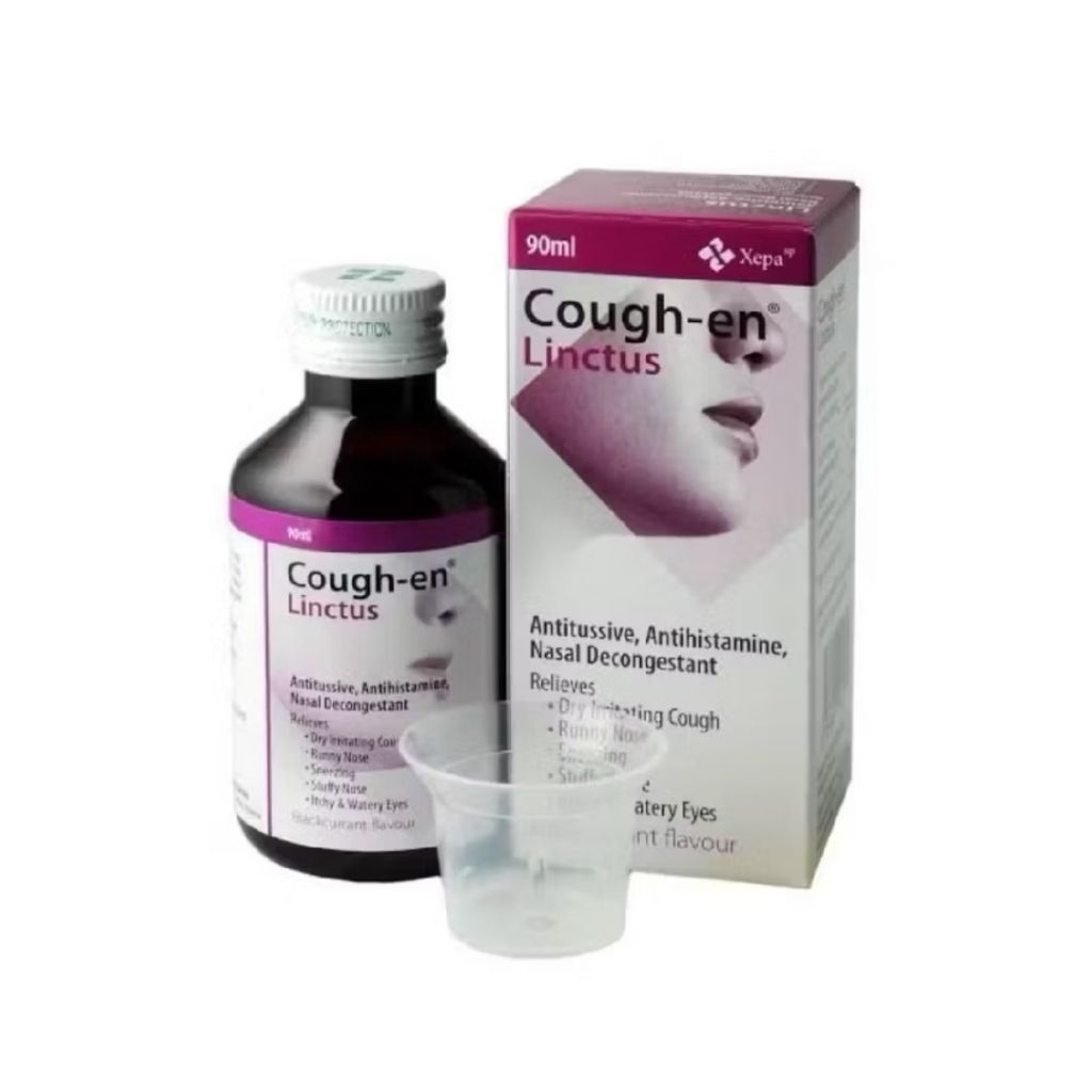 XEPA Cough-en Linctus (120ml) obat batuk pilek kering dan radang bersin hidung tersumbat