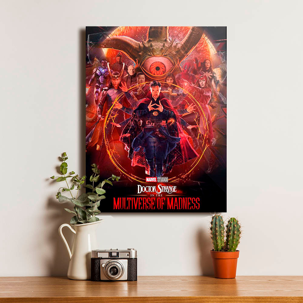 Poster Dr Strange Dekorasi Dinding Bingkai Kayu Modern