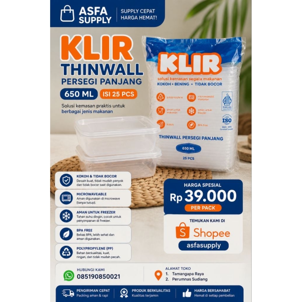 Thinwall 650ml Atlas