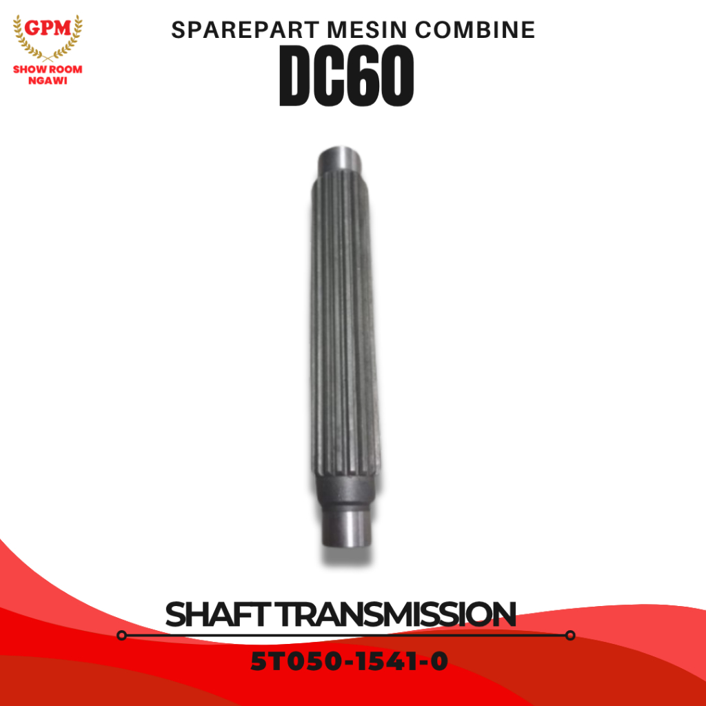Sparepart Suku Cadang Untuk Shaft Transmission 5T050-1541-0 Mesin Panen Padi Combine Harvester KUBOT