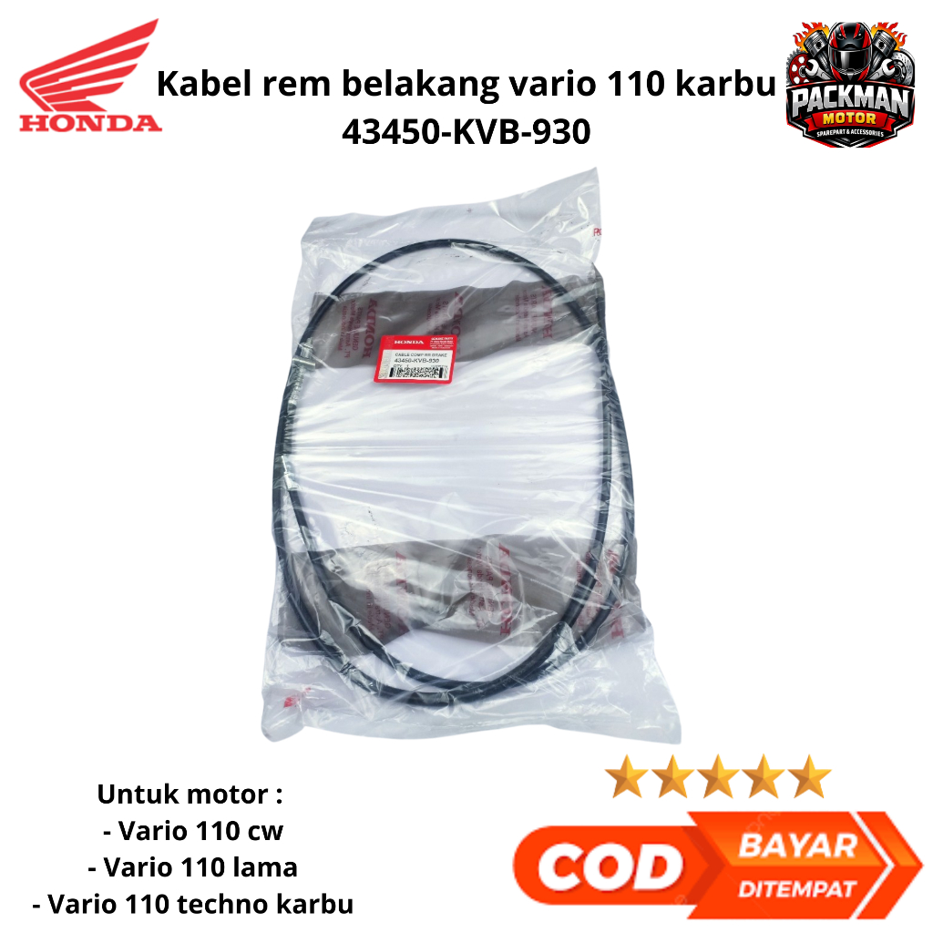 kabel rem belakang beat kabel rem belakang vario KVB ori Packman motor