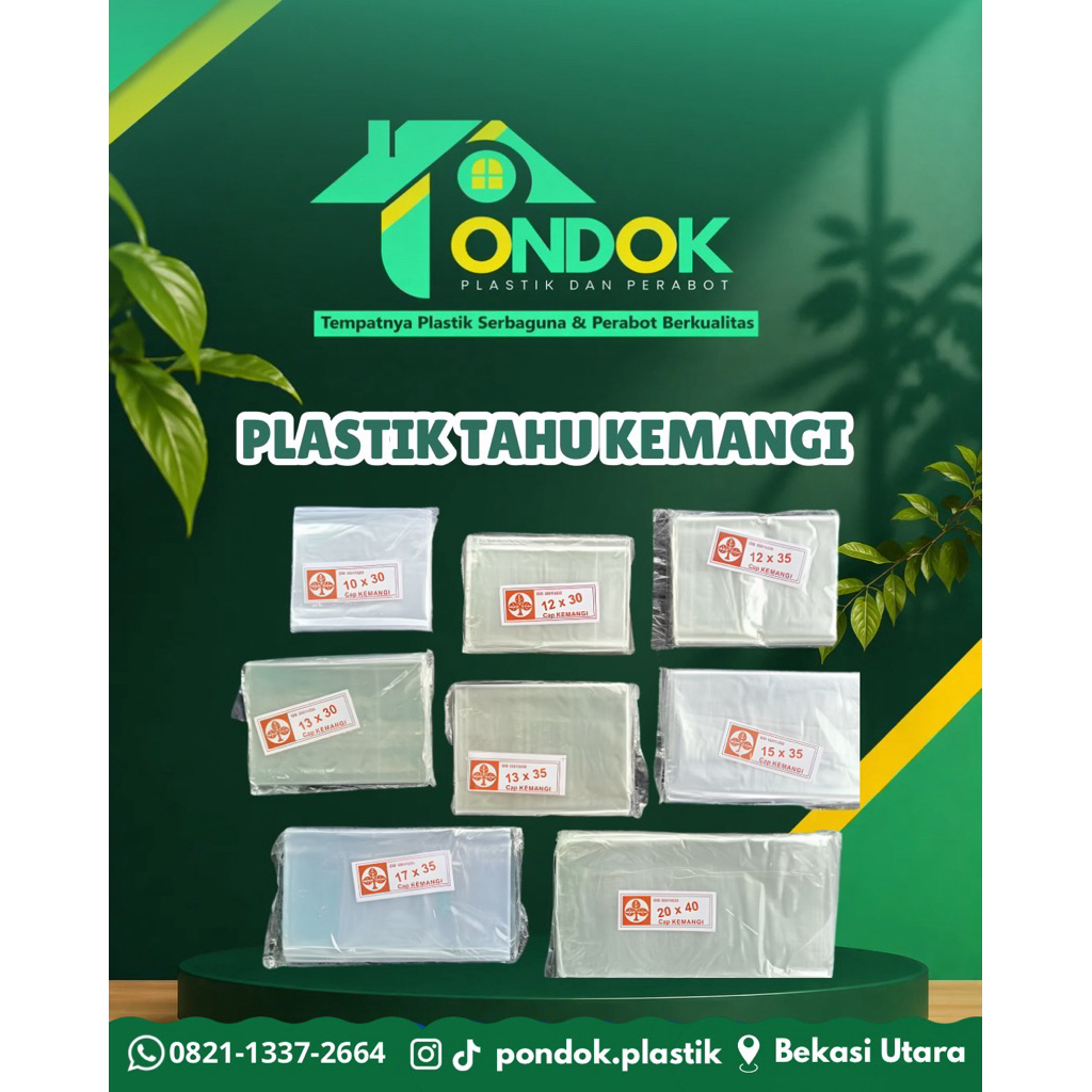 PLASTIK TAHU/TEMPE KEMANGI BENING