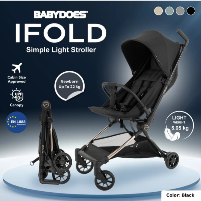Stroller Babydoes iFold Simple Light Stroller / Kereta Dorong Bayi