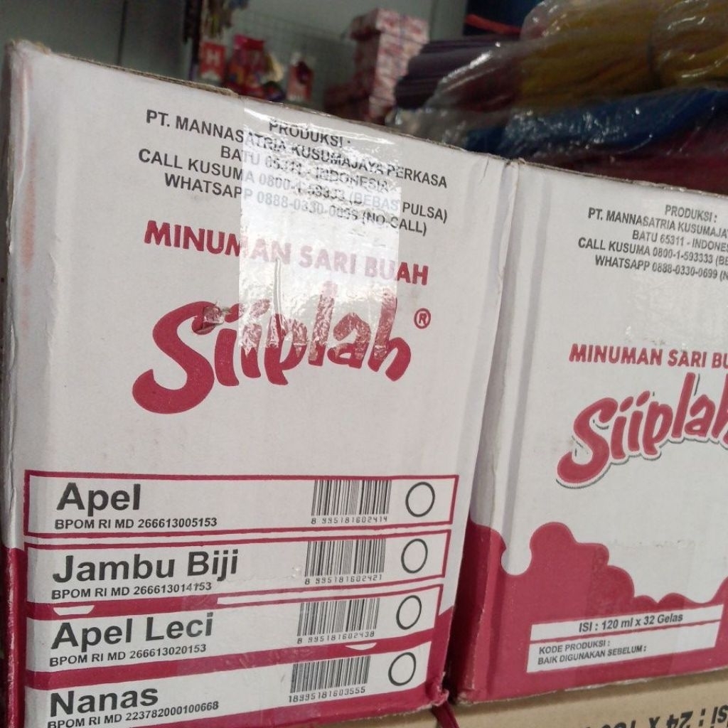 Minuman Sari Buah Siiplah 32 Cup 120ml - Rasa Jambu