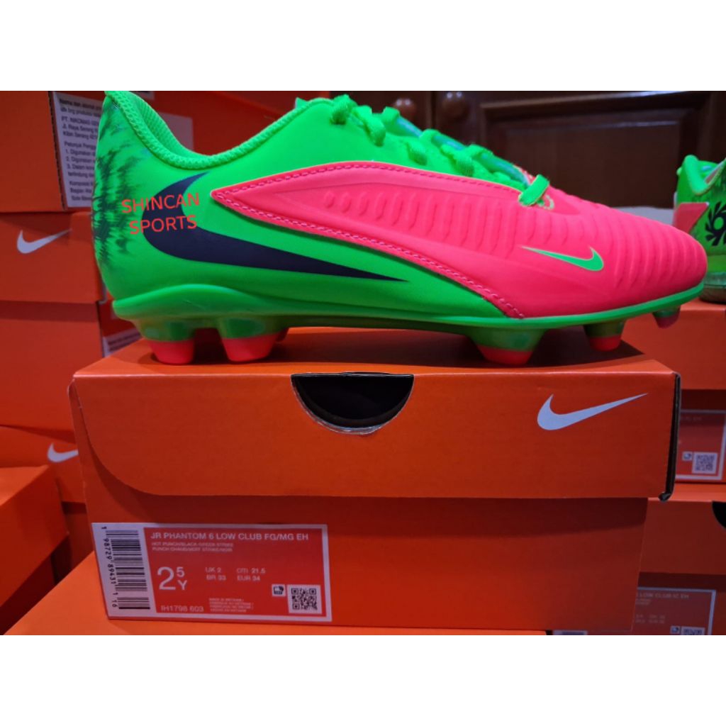 SEPATU BOLA NIKE JR PHANTOM LOW CLUB FG