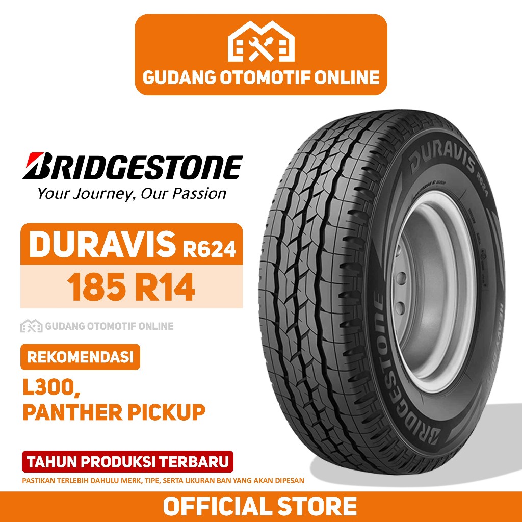Ban Bridgestone Duravis R624 185 R14 Ban Mobil L300 Panther Pickup