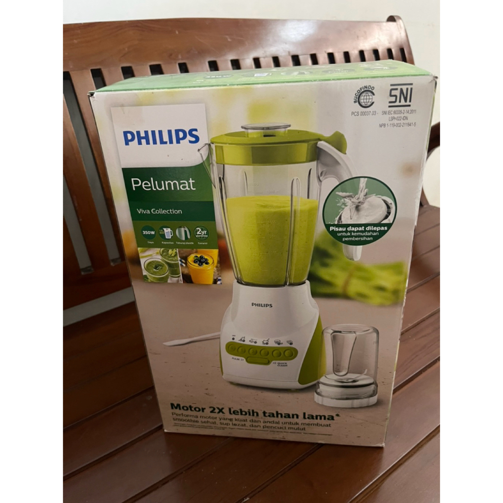 Preloved Blender PHILIPS HR-2115 350 WAT - Barang baru