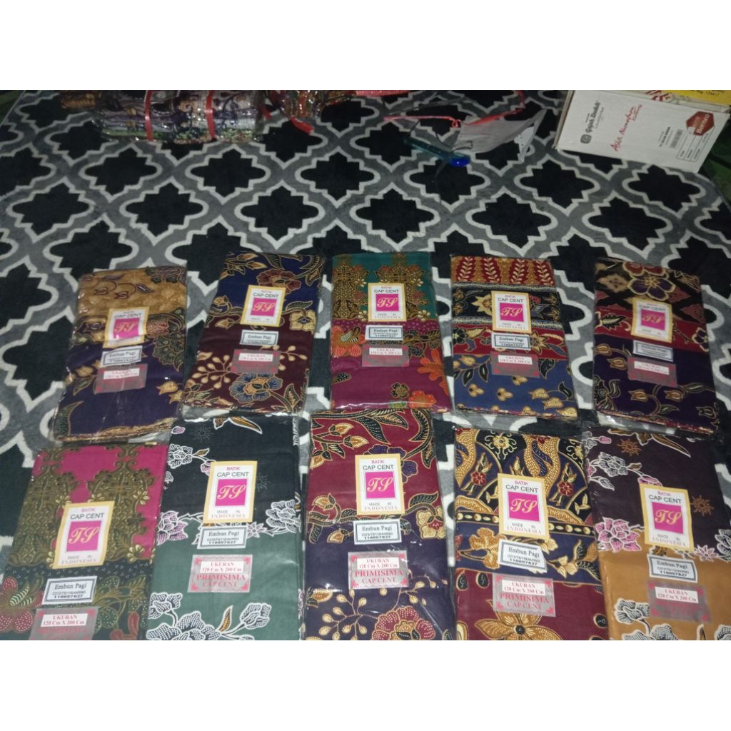 sarung batik cap cent embun pagi(tiga setangkai) Primisima