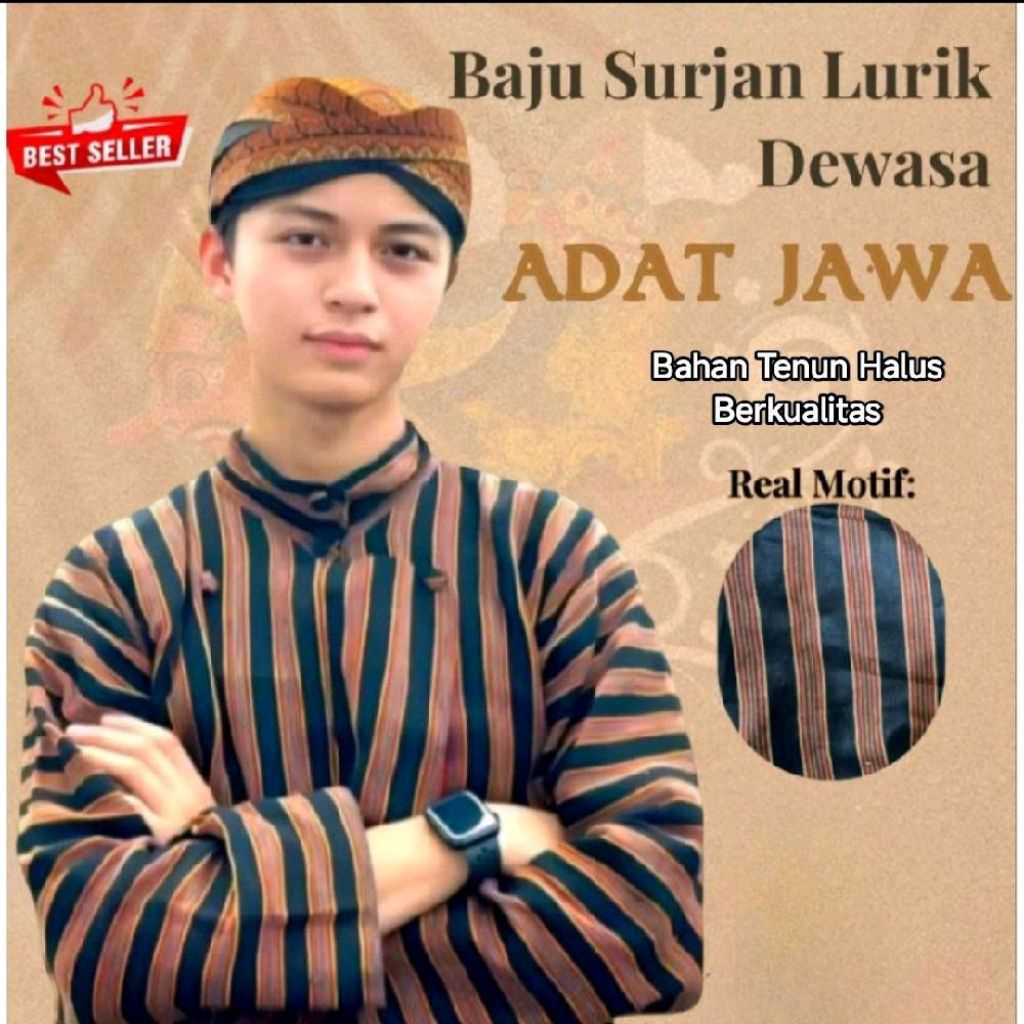 Baju Lurik Pria Bahan Tenun Halus Berkualitas