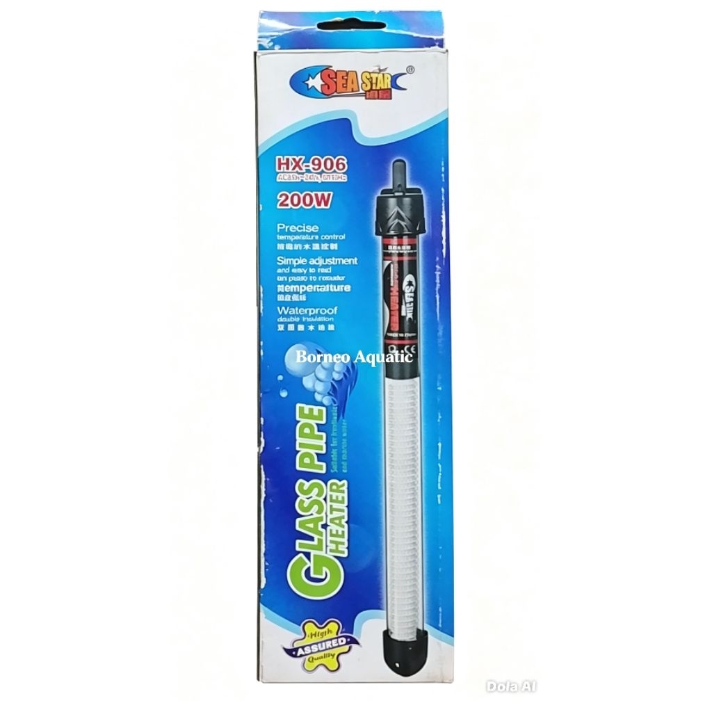 HEATER KACA AQUARIUM // PEMANAS AIR AQUARIUM // SEA STAR HX 906 200 W