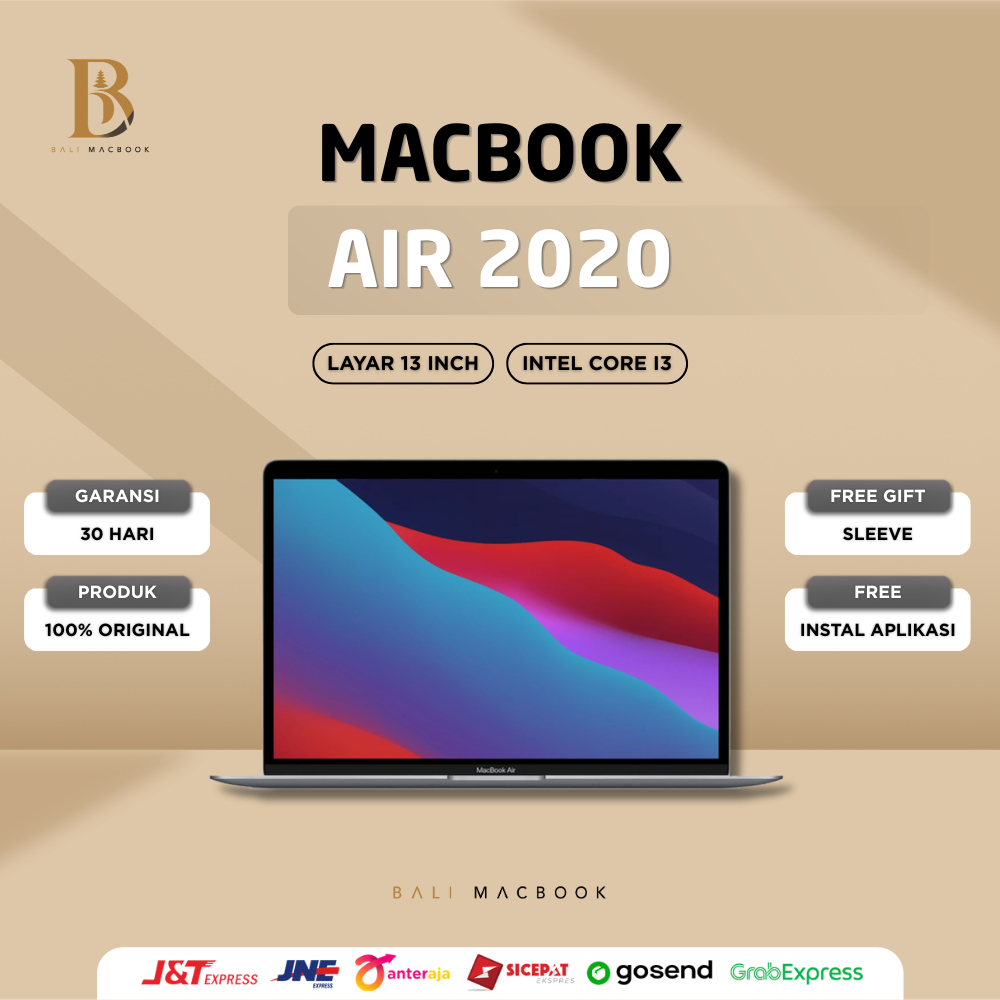 Macbook Air 13 inch 2020 | Ram 8GB - 16 GB | SSD 128, 256 & 512 GB Second Original
