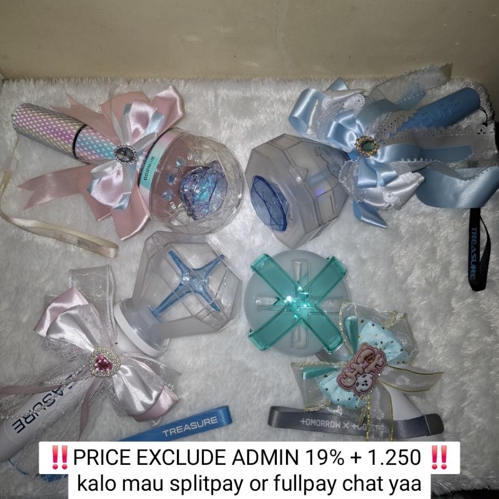 [BACA PICT & DESC] PRELOVED OFFICIAL LIGHTSTICK - TREASURE, TXT, SEVENTEEN, ANNIVERSARY SEALED