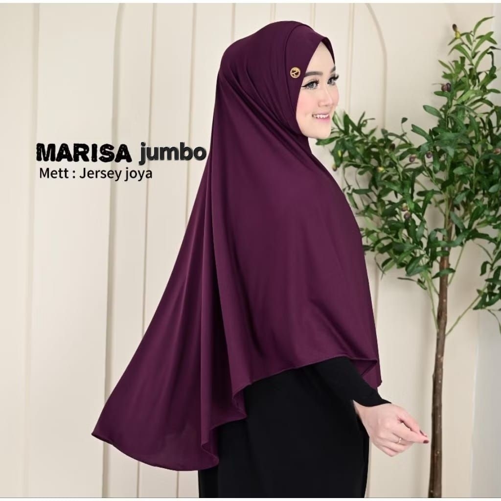 MARISA SIZE XL/JUMBO - HIJAB INSTAN DAILY TERBARU HIJAB JUMBO TERBARU BAHAN JERSEY ZOYA BY QINARA MO