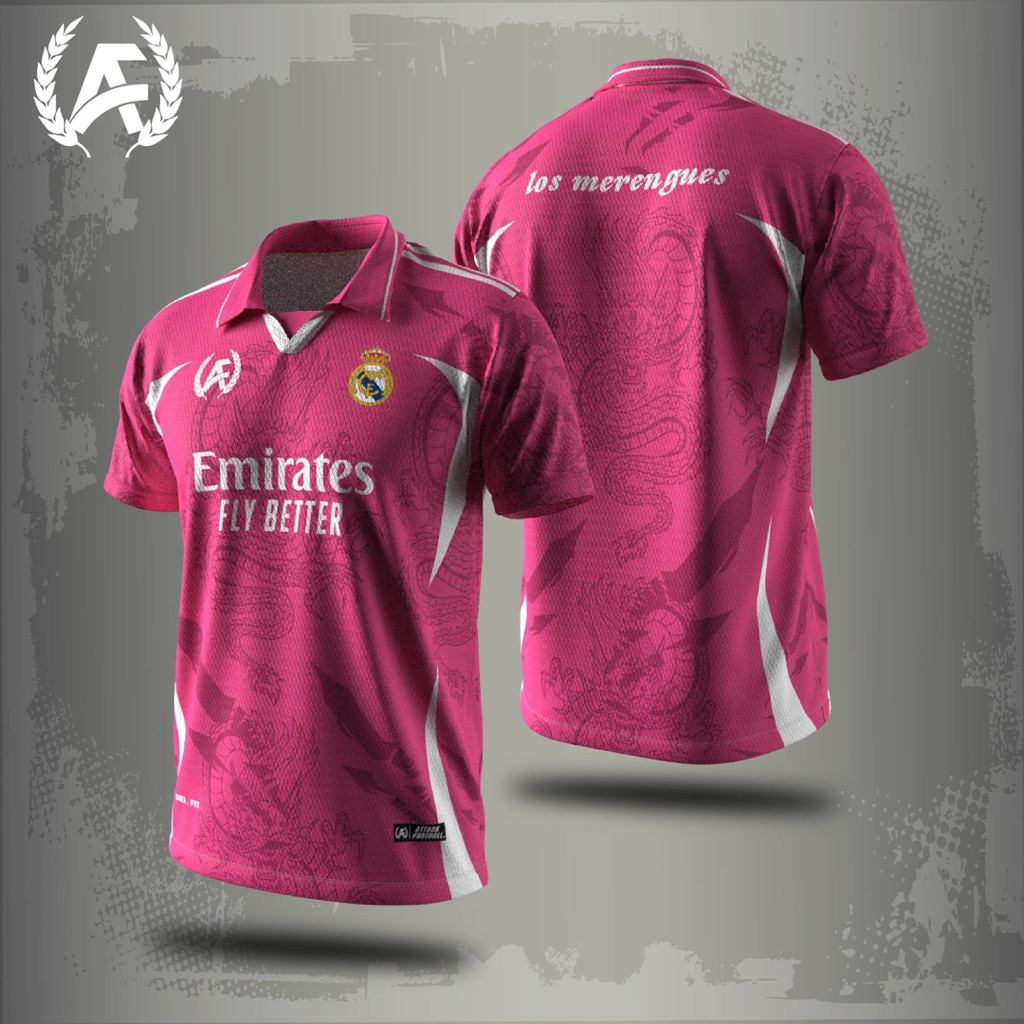 Attack Football Jersey Full Printing Fantasy Real Madrid / Edge Series Pink / Jersey Vintage Jersey 