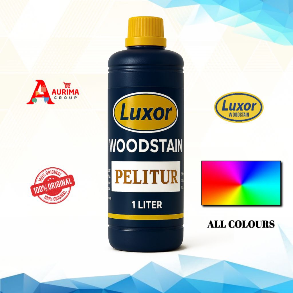 CAT KAYU LUXOR WOODSTAIN 1LITER - CAT DEKORATIF KAYU INTERIOR DAN EXTERIOR MUDAH DIGUNAKAN