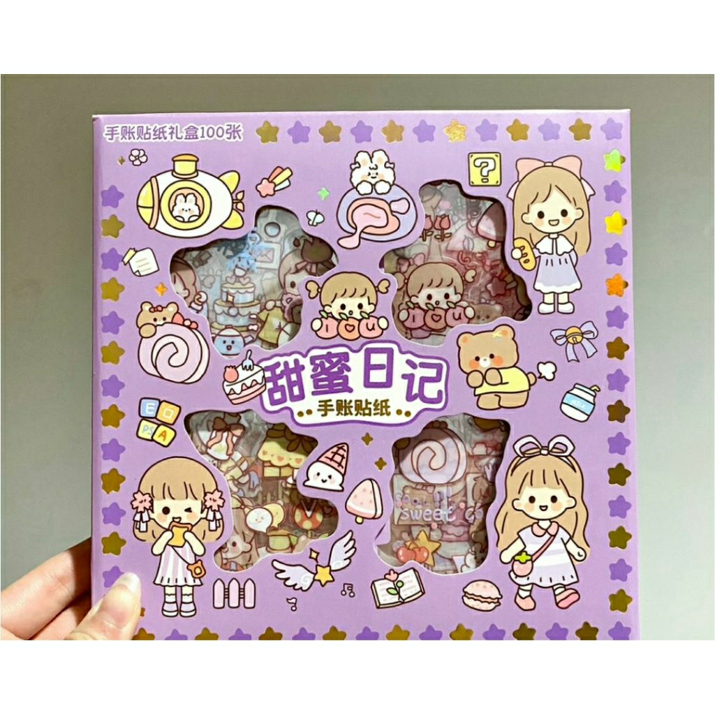 Mainan Stiker Momo Isi 100 Pcs  / Stiker Lucu