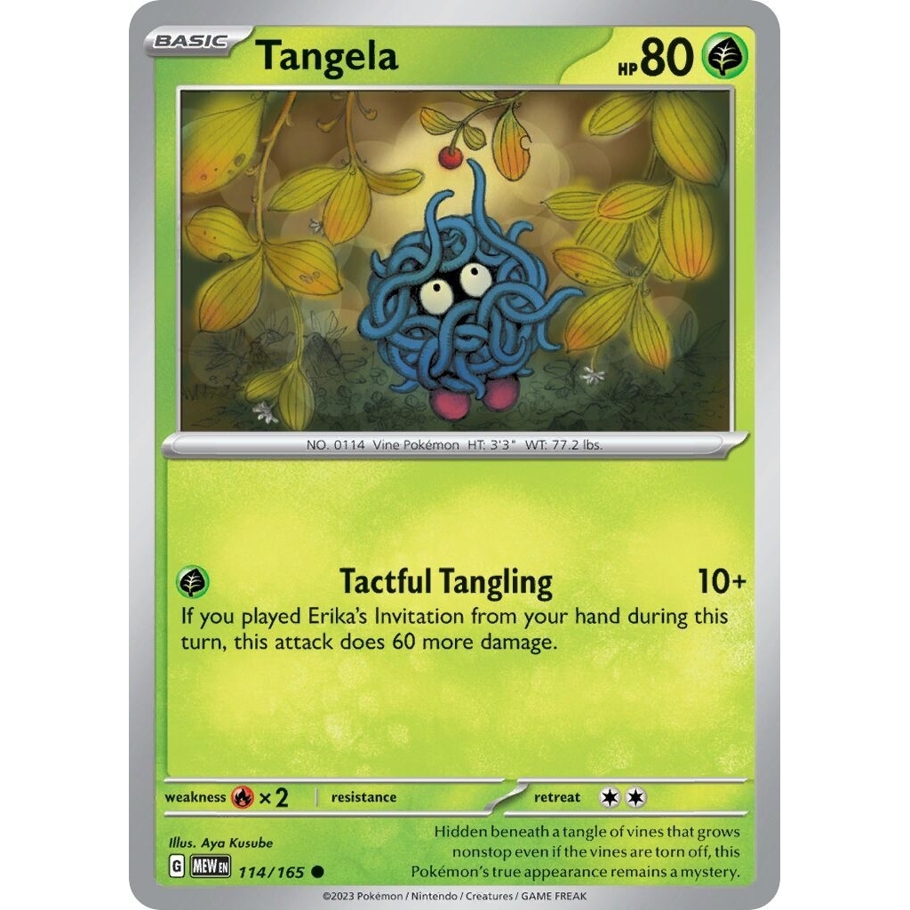 Tcg Pokemon Tangela Mew 151