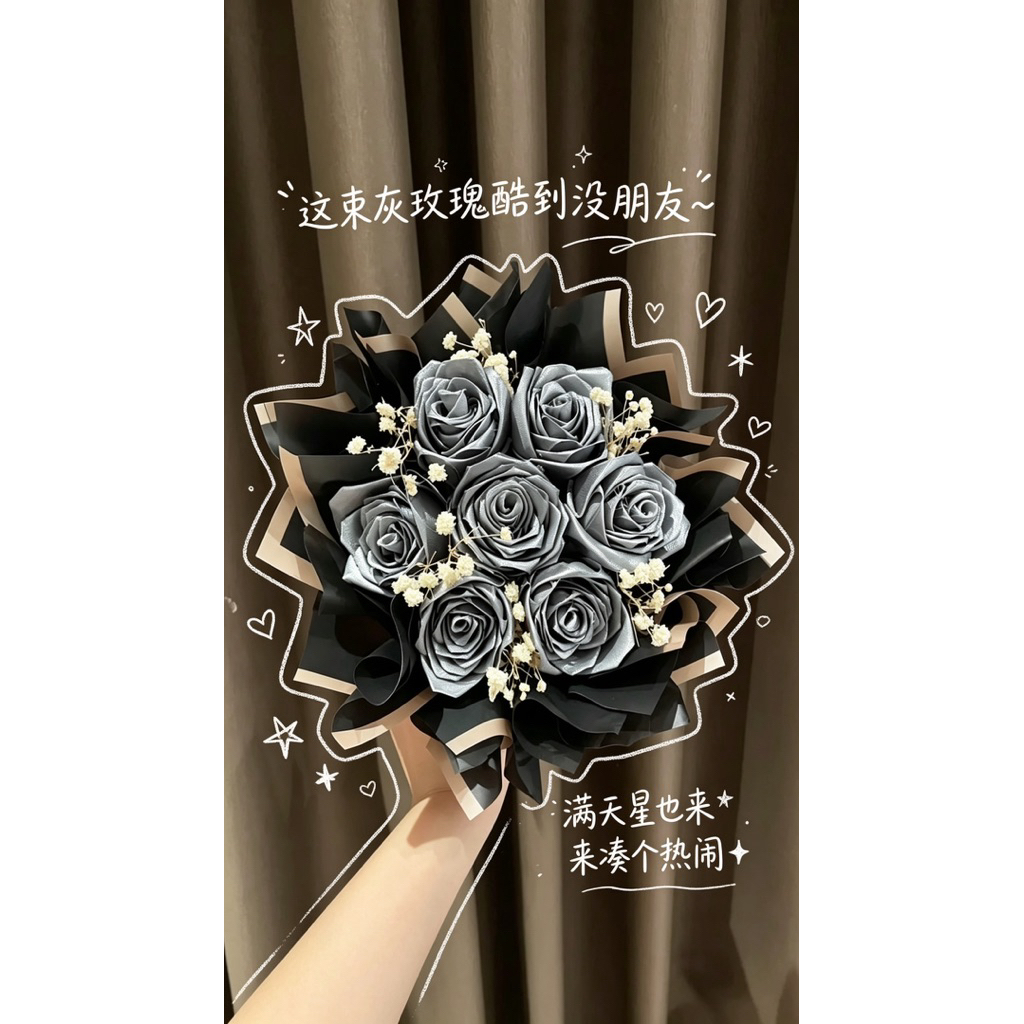 Buket bunga pita satin Mini / Buket bunga bandung / Buket bunga wisuda