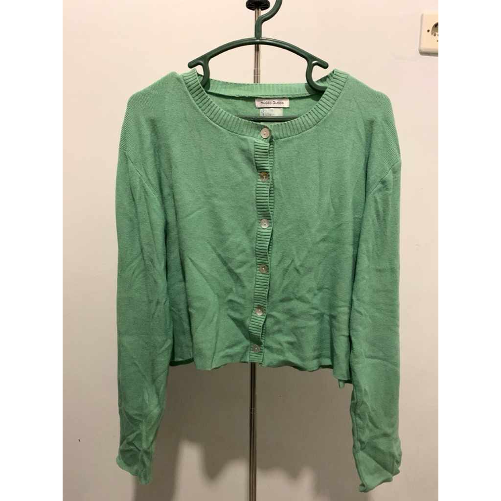 Preloved cardigan hijau