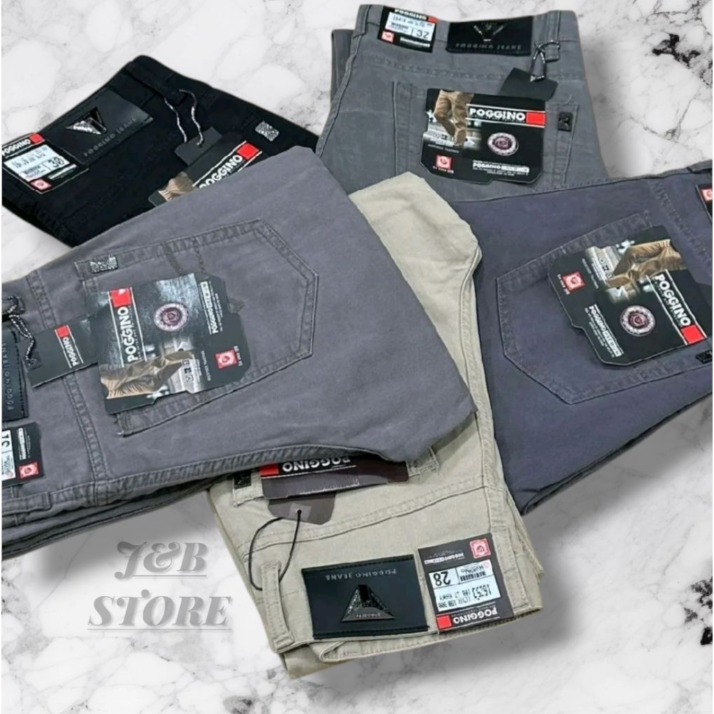 POGGINO | CELANA PANJANG PRIA POGGINO KANVAS | BAHAN SNAGAT NYAMAN