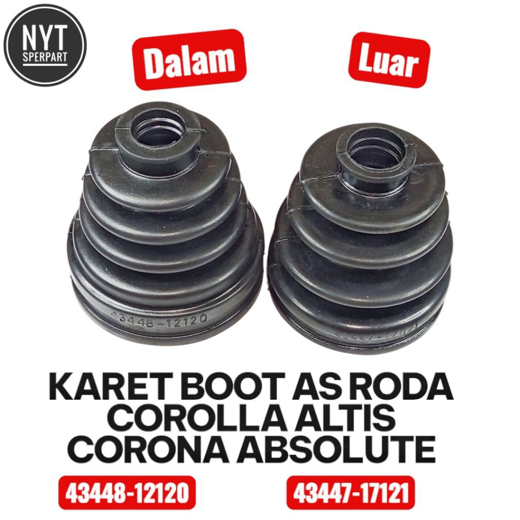 KARET BOOT AS RODA CV JOINT KOHEL BEARING COROLLA ALTIS - CORONA - CORONA ABSOLUTE