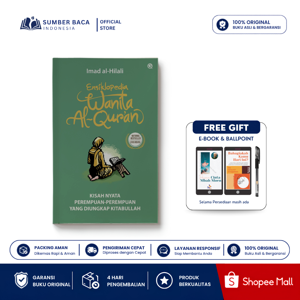 Buku Ensiklopedia Wanita Al-Qur’an | Peran & Kedudukan Wanita dalam Islam | Sumbe Baca Indonesia