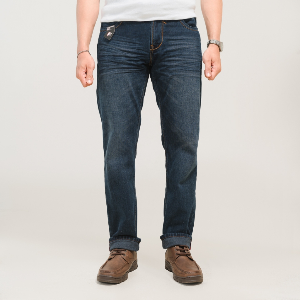 Celana Jeans Panjang Pria Hitam Regulerfit Original SERVOGEN