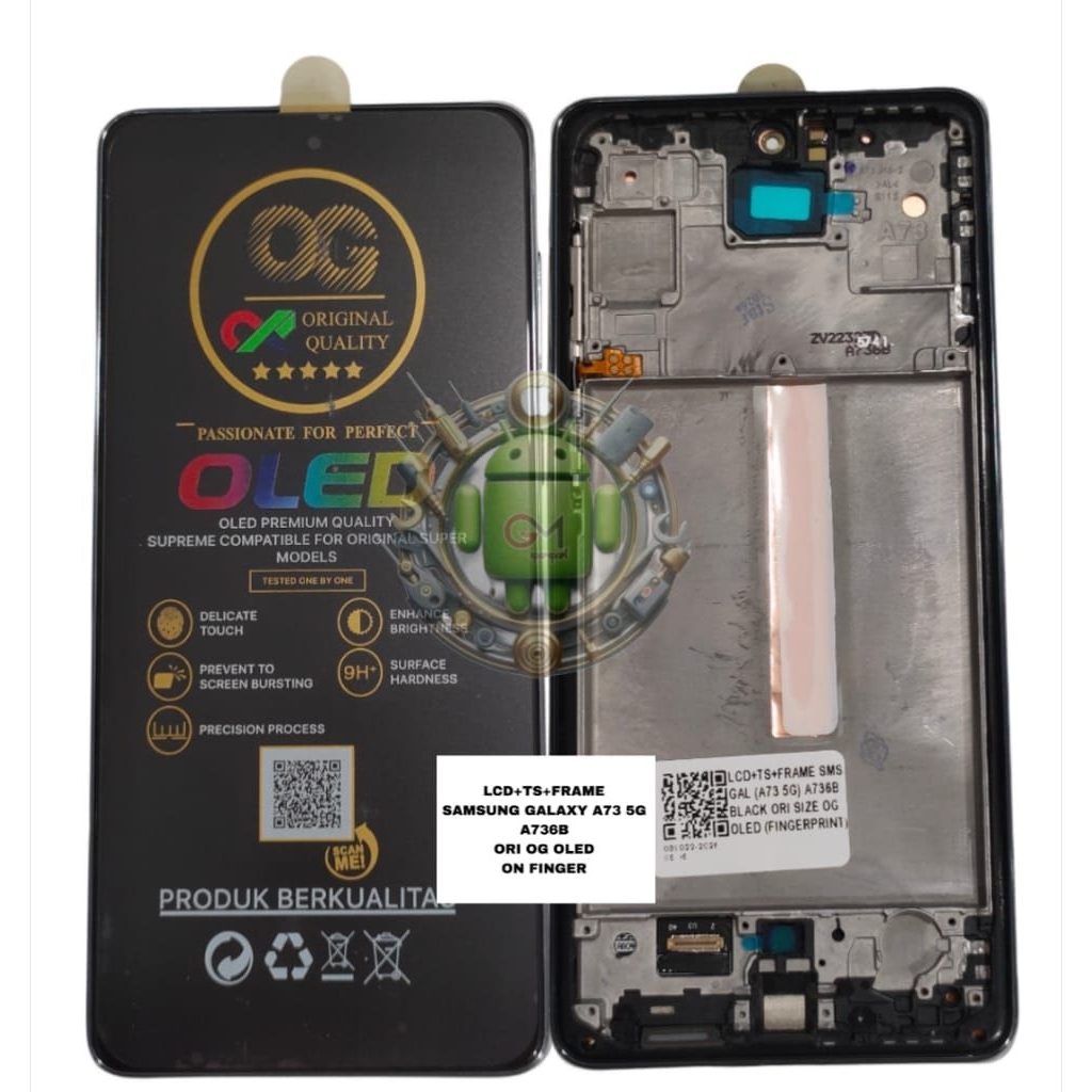 LCD SAMSUNG GALAXY A73 5G/LCD TOUCHSCREEN SAMSUNG GALAXY A73 5G/A736B ORI OLED OG FULLSET ORIGINAL